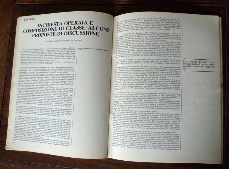 Rivista MAGAZZINO N.1 GEN.1979[Autonomia Operaia,Leonetti,Balestrini,Toni Negri