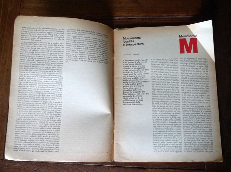 Rivista mensile TRANSIZIONE.Scuola e società n.1 nov.1976[PdUP per il Comunismo