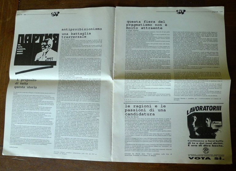 Rivista MONGOLFIERA SU BOLOGNA n.122 1990+SOUP N.7 supplemento[Renzo Imbeni