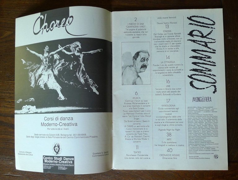 Rivista MONGOLFIERA SU BOLOGNA n.122 1990+SOUP N.7 supplemento[Renzo Imbeni