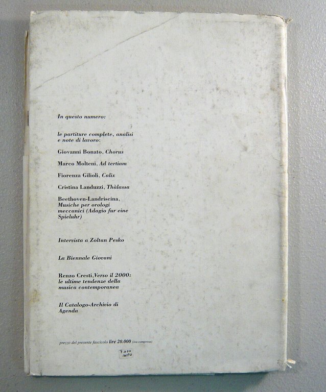 Rivista MUSICA ATTUALE n.1-2-3 1991[contemporanea,partiture,fanzine