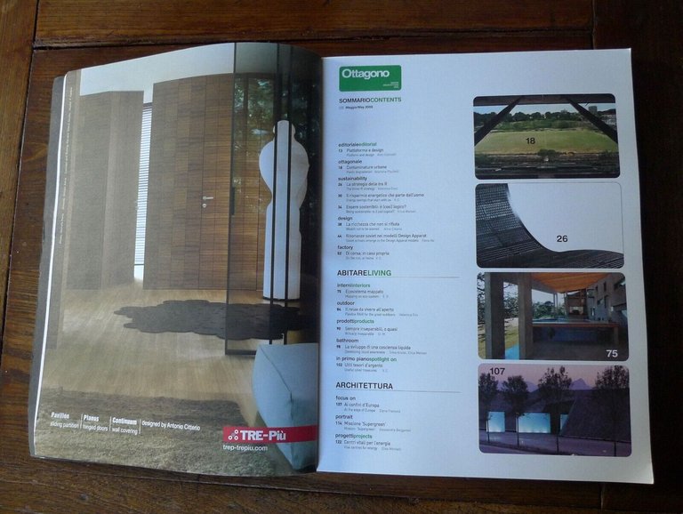 Rivista OTTAGONO n.220 2009.DESIGN ARCHITETTURA IDEE[SOSTENIBILITÀ