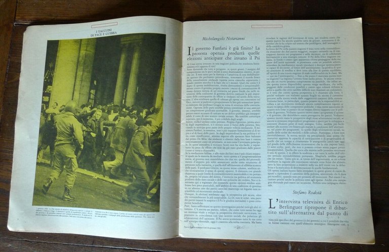 Rivista PACE E GUERRA n.8/16 1983[politica,pacifismo,Luciana Castellina,Rodotà