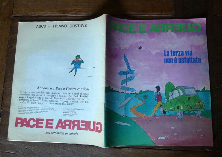 Rivista PACE E GUERRA n.8/16 1983[politica,pacifismo,Luciana Castellina,Rodotà