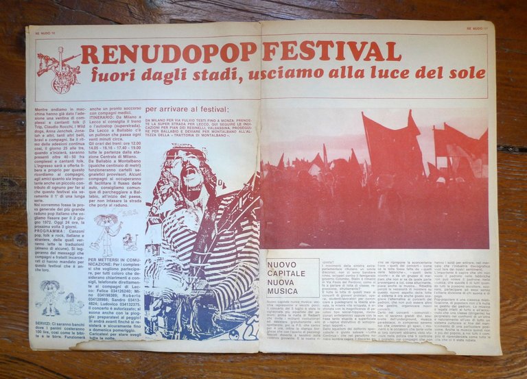 Rivista RE NUDO n.7 settembre 1971[controcultura,movimento,LSD,esercito