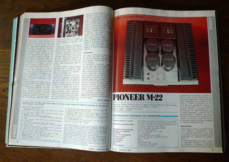Rivista SUONO STEREO HI-FI n.66 Dicembre 1977[Pioneer M22,Philips AH-578