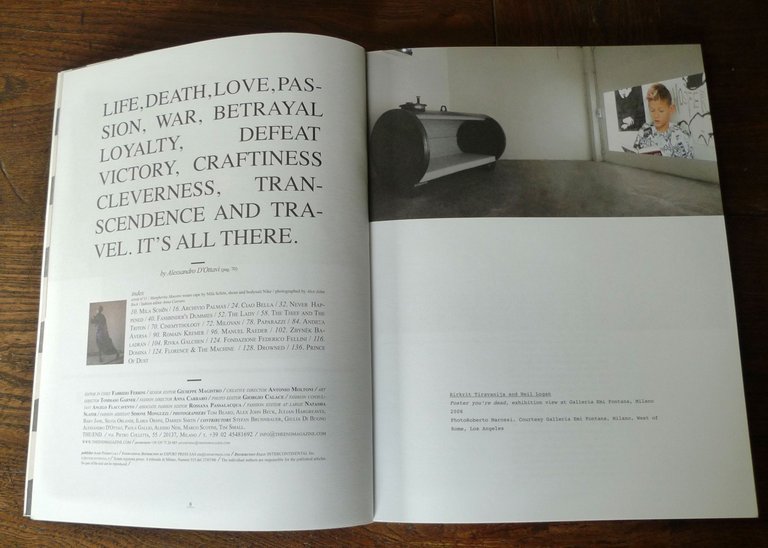 Rivista THE/END #11 2008.SPRING SUMMER 2009 PREVIEW[MODA,ARCHIVIO PALMAS