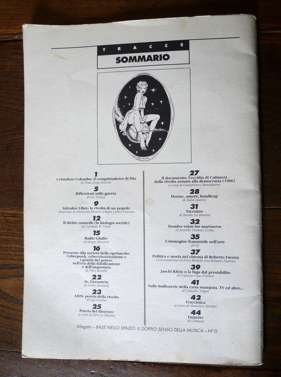 Rivista TRACCE 23 1992.Trimestrale di critica radicale[cyberpunk,Sergio Messina | Immagine Gallery 2
