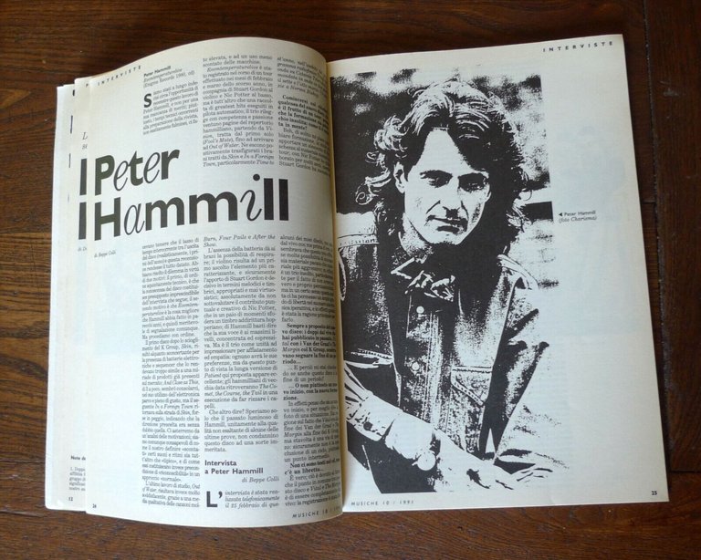 Rivista trimestrale MUSICHE n.10 ESTATE 1991[Peter Hammill,Canterbury