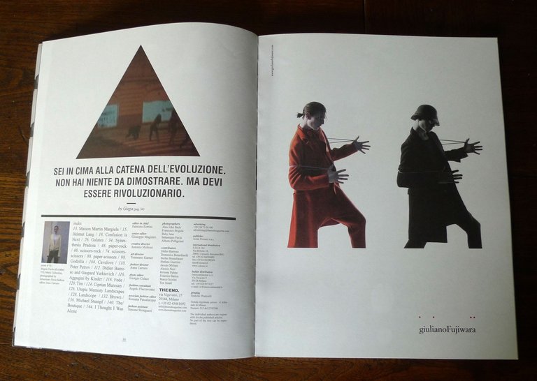 Rivista bimestrale THE/END #10 2008.PRIMAL.Fashion/Art/Culture[MODA,Helmut Lang