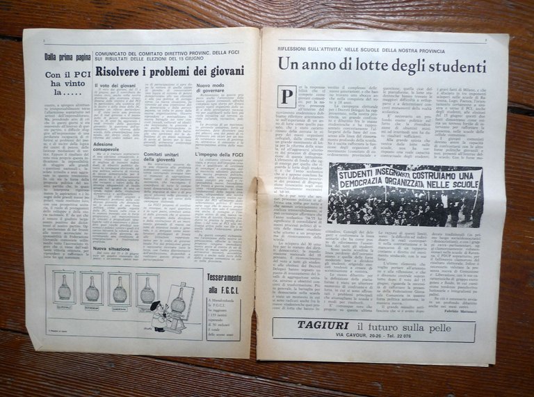 RIVOLUZIONE ANTIFASCISTA.QUINDICINALE DELLA FGCI,RAVENNA 1975-76[PCI,comunismo
