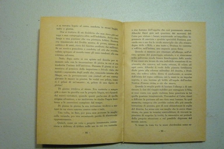 Robert Hichens, L’AMANTE DI PIETRA, Franco Campitelli Editore, Roma, 1946