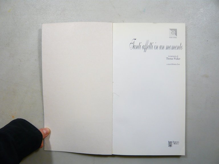 Roberta Ziosi,Tanti affetti in un momento: In memoria di Thomas …