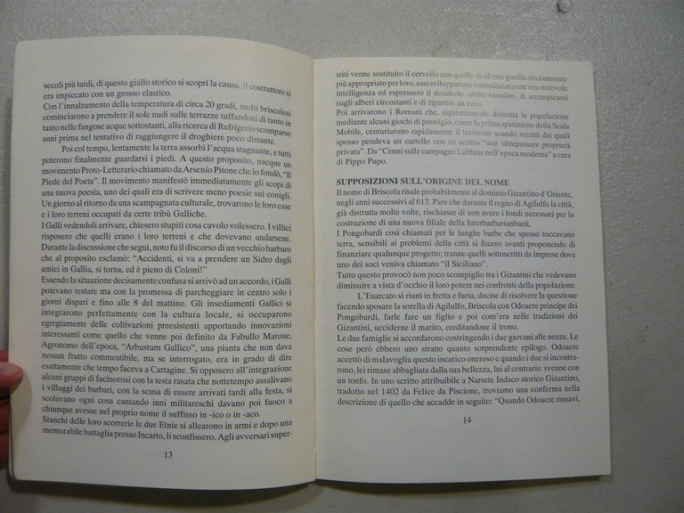 Roberto Martelli,BRISCOLA,Edizioni Grafiche 3B,1993[autografo