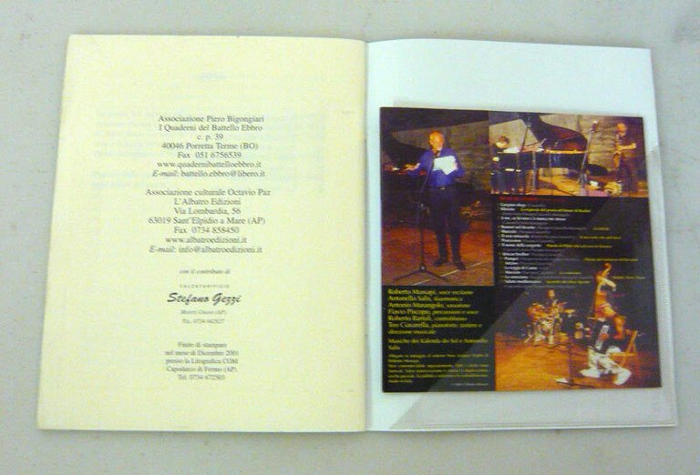Roberto Mussapi,NEW ARABIAN NIGHTS+CD,2001 I Quaderni del Battello Ebbro[poesia
