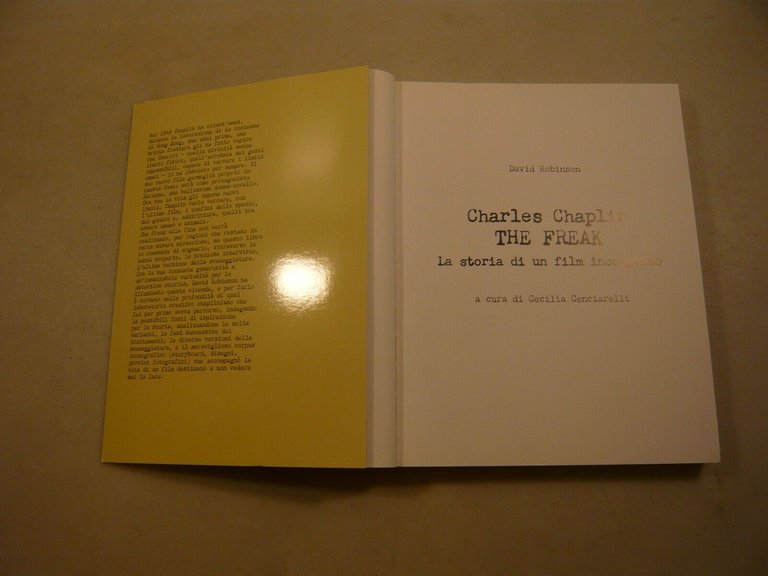 Robinson,CHARLES CHAPLIN,THE FREAK.La storia di un film incompiuto,2020