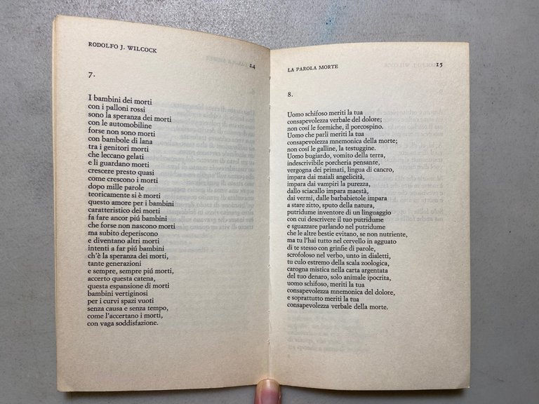 Rodolfo J. Wilcock, LA PAROLA MORTE,Einaudi, 1968 | Immagine Gallery 4