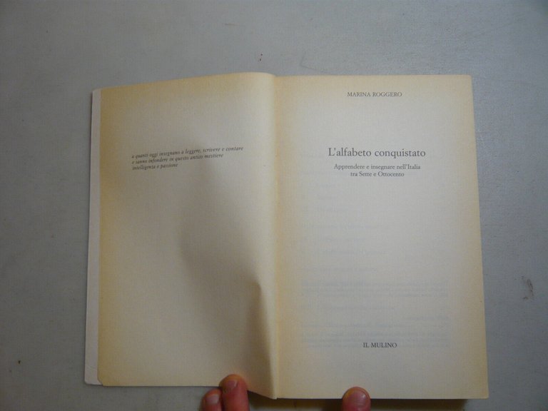Roggero,L'ALFABETO CONQUISTATO,Bologna,1999[pedagogia