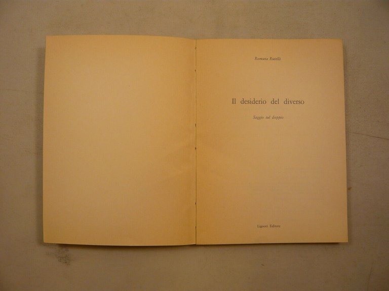 Romana Rutelli,IL DESIDERIO DEL DIVERSO.SAGGIO SUL DOPPIO,1990[Frankenstein