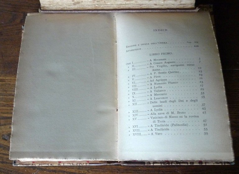 Rossi,LE ODI DI ORAZIO FLACCO TRADOTTE IN VERSI ITALIANI,1912 Zanichelli[LAT/ITA