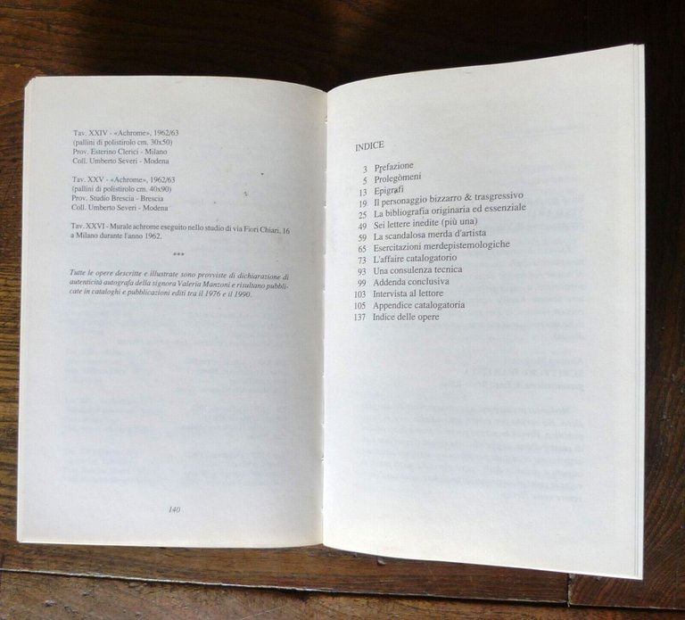 Rossi-Ròiss,DOSSIER PIERO MANZONI,1991 Svolta[arte contemporanea,LIVRE DE MERDRE