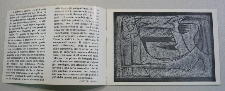 Rossi-Ròiss,Rita ALDROVANDI.Catalogo mostra,Skenè Arte,Roma 1978[contemporanea