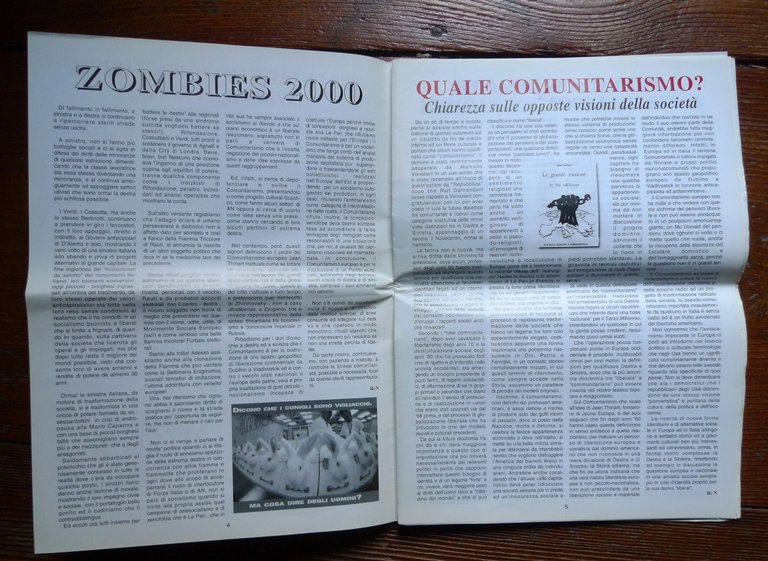ROSSO È NERO n.0 '99.MENSILE COMUNITARISTA NAZIONALEUROPEO[rivista,Maurizio Neri | Immagine Gallery 3