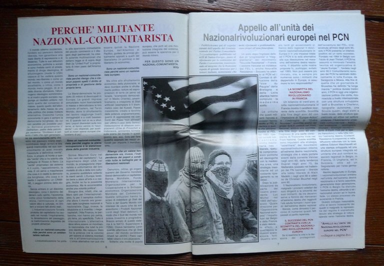ROSSO È NERO n.0 '99.MENSILE COMUNITARISTA NAZIONALEUROPEO[rivista,Maurizio Neri | Immagine Gallery 4