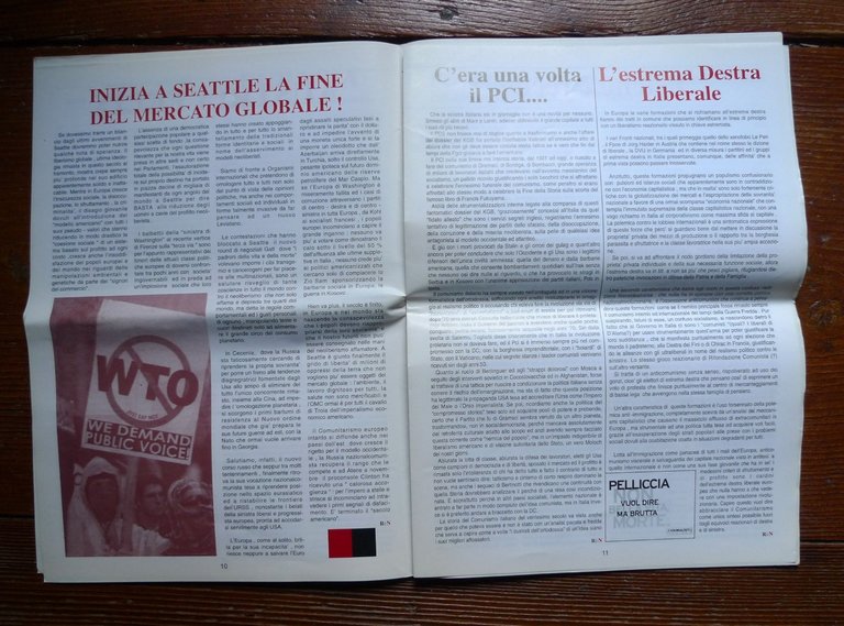ROSSO È NERO n.0 '99.MENSILE COMUNITARISTA NAZIONALEUROPEO[rivista,Maurizio Neri | Immagine Gallery 5