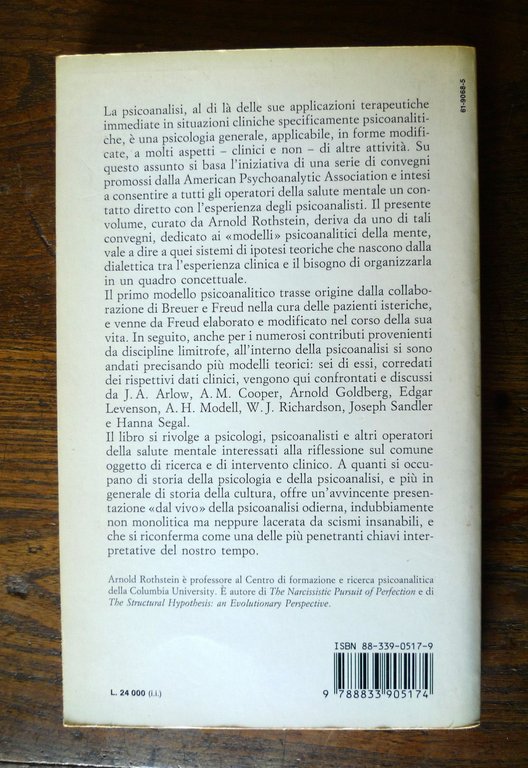 Rothstein,MODELLI DELLA MENTE.Tendenze attuali della psicoanalisi,1993 | Immagine Gallery 2