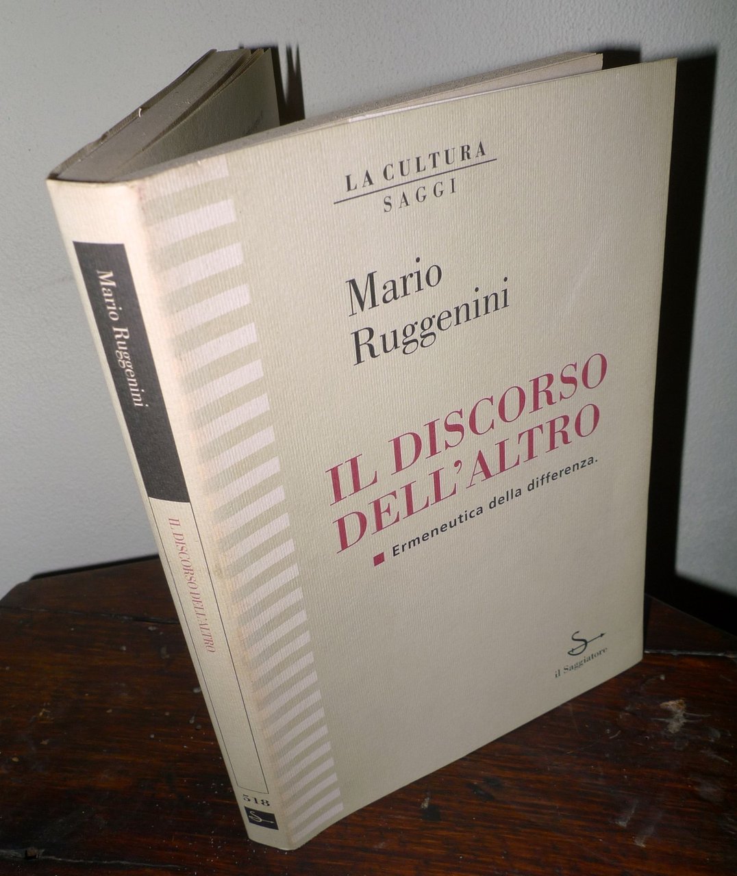 Ruggenini,IL DISCORSO DELL'ALTRO.ERMENEUTICA DELLA DIFFERENZA,1996[filosofia | Immagine principale