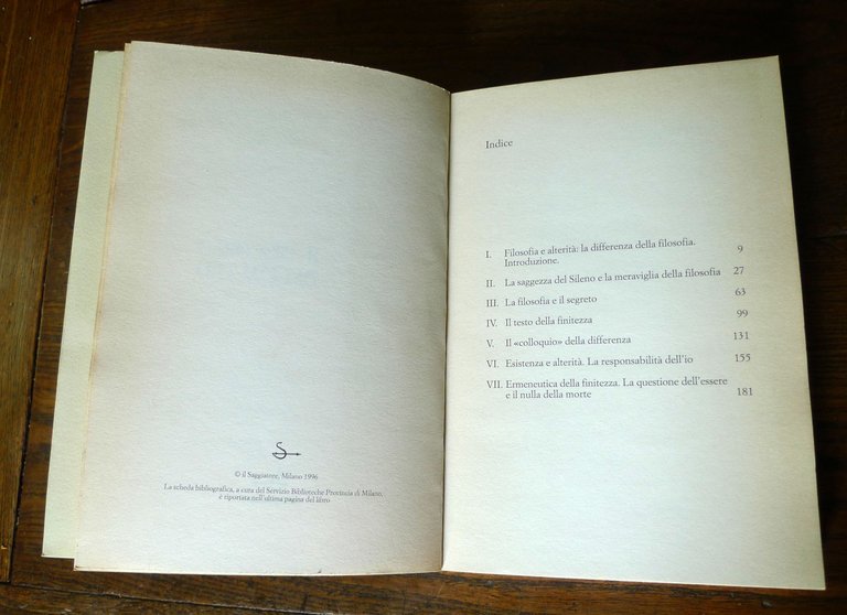Ruggenini,IL DISCORSO DELL'ALTRO.ERMENEUTICA DELLA DIFFERENZA,1996[filosofia | Immagine Gallery 4