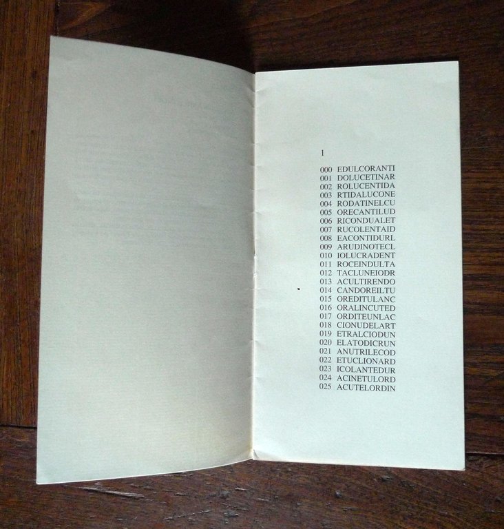 Ruggero Campagnoli,EDULCORANTI.Biblioteca Oplepiana N.1,1990[OpLePo,Perec