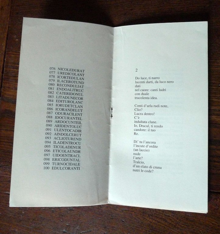 Ruggero Campagnoli,EDULCORANTI.Biblioteca Oplepiana N.1,1990[OpLePo,Perec