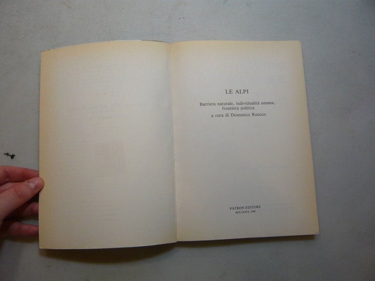 Ruocco,LE ALPI.Barriera naturale,individualità umana, frontiera politica,1994