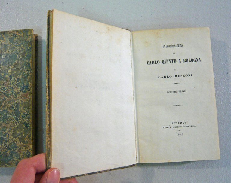 Rusconi,L’INCORONAZIONE DI CARLO QUINTO A BOLOGNA,1841 Soc.Ed.Fiorentina[storia