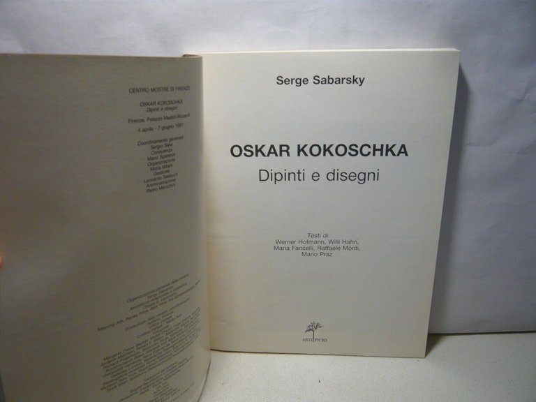 Sabarsky OSKAR KOKOSCHKA Dipinti e disegni Artificio, Firenze, 1987