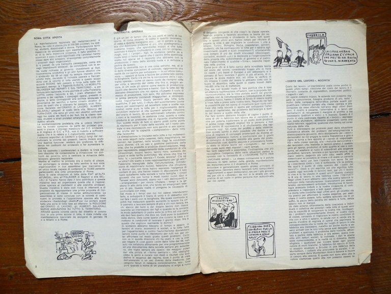 +SALARIO-ORARIO.FOGLIO DEL COORDINAMENTO OPERAIO OM-FIAT-MILANO 1978[comunismo