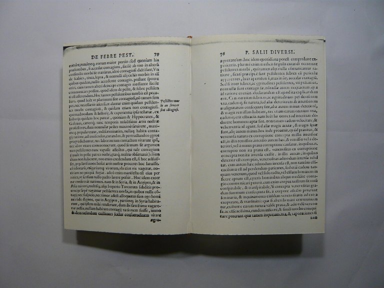 Salii Diversi DE FEBRE PESTILENTI TRACTATUS 1584[anastatica,medicina,veleni