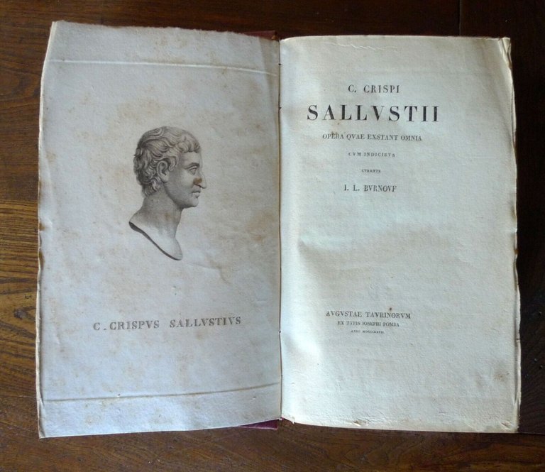 Sallustio,C.CRISPI SALLUSTII OPERA QUAE EXSTANT OMNIA,1827 Pomba[STORIA ROMANA