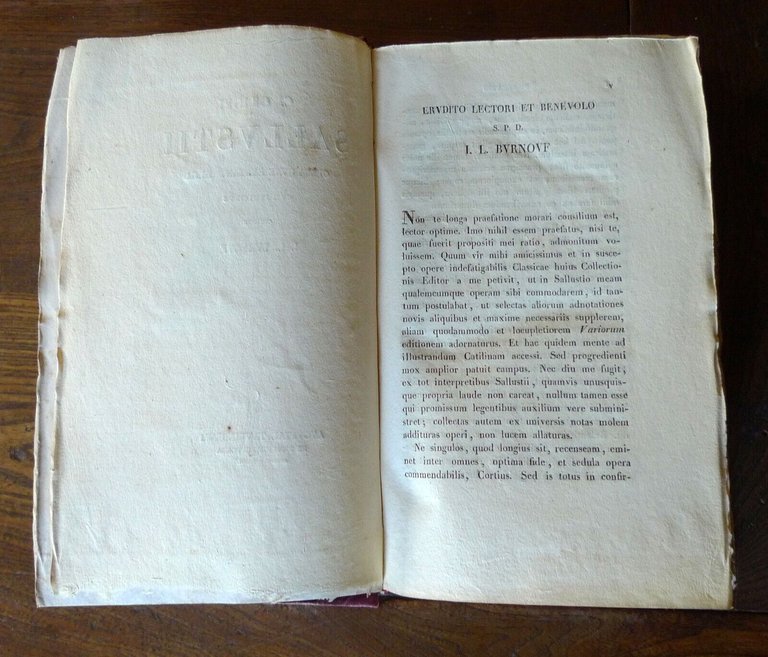Sallustio,C.CRISPI SALLUSTII OPERA QUAE EXSTANT OMNIA,1827 Pomba[STORIA ROMANA