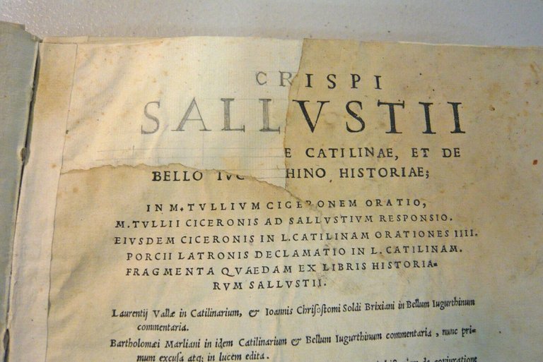 SALLUSTIO,De coniuratione Catilinae.De bello Iugurthino,1546 Scotto[Catilina