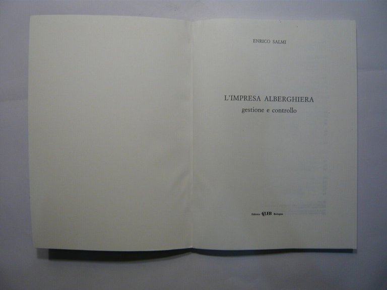 Salmi,L’IMPRESA ALBERGHIERA, 1993 Clueb[economia, turismo