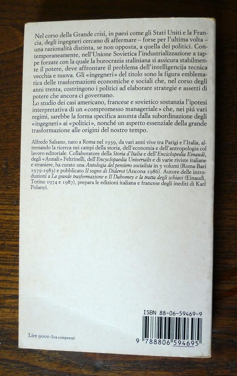 Salsano,INGEGNERI,POLITICI.Dalla razionalizzazione alla rivoluzione manageriale | Immagine Gallery 2