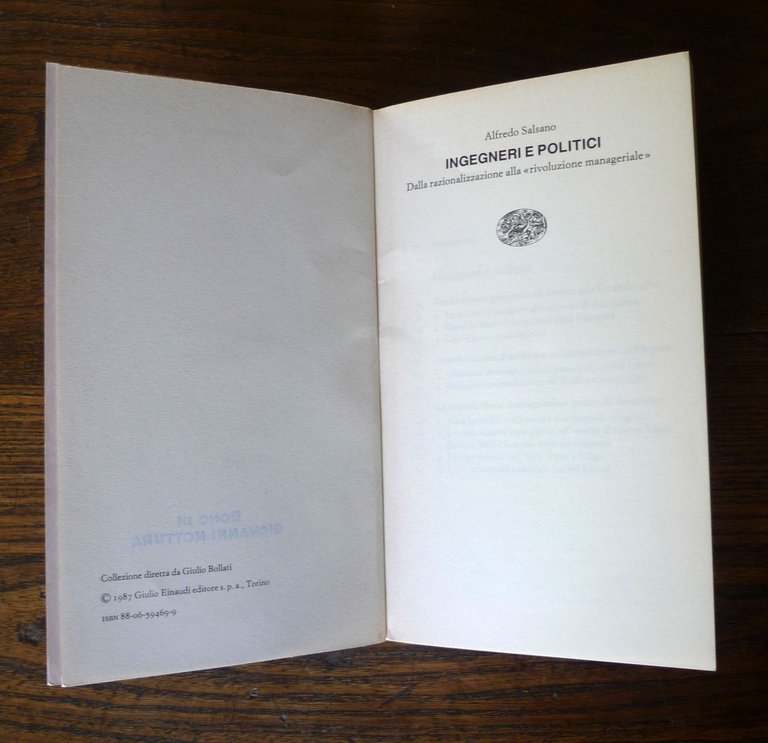 Salsano,INGEGNERI,POLITICI.Dalla razionalizzazione alla rivoluzione manageriale | Immagine Gallery 3