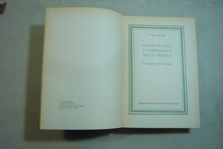 Salter,PRODUTTIVITA E CAMBIAMENTI DELLA TECNICA,1975[Reddaway