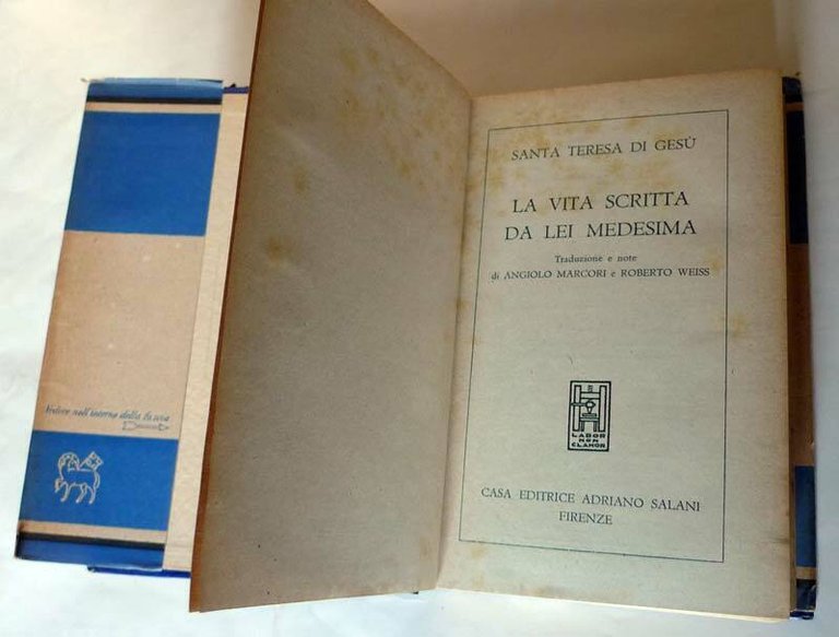 Santa Teresa di Gesù,LA VITA SCRITTA DA LEI,1946 Salani[LIBRI DELLA …