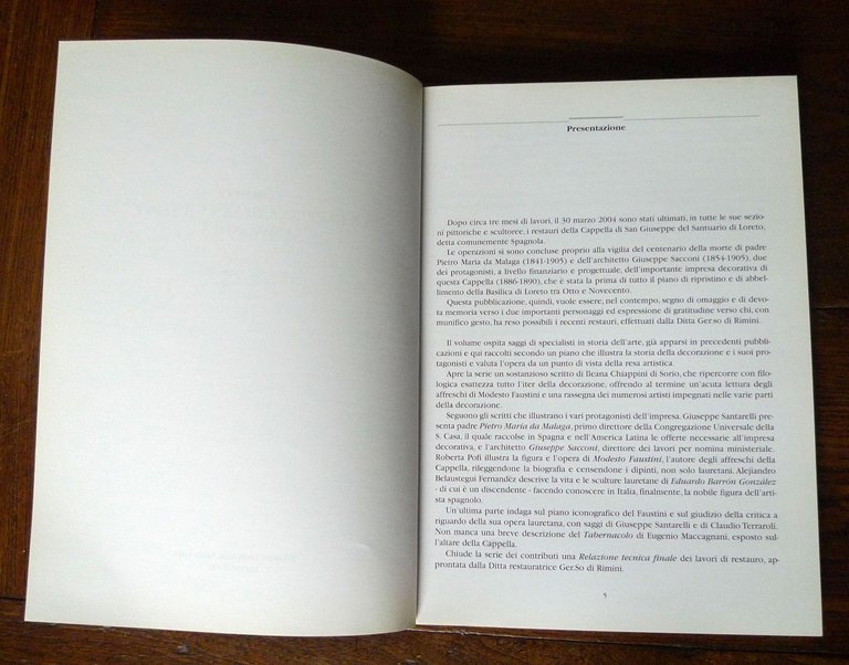 Santarelli,LORETO.LA CAPPELLA DI SAN GIUSEPPE O SPAGNOLA,2006[arte,religione