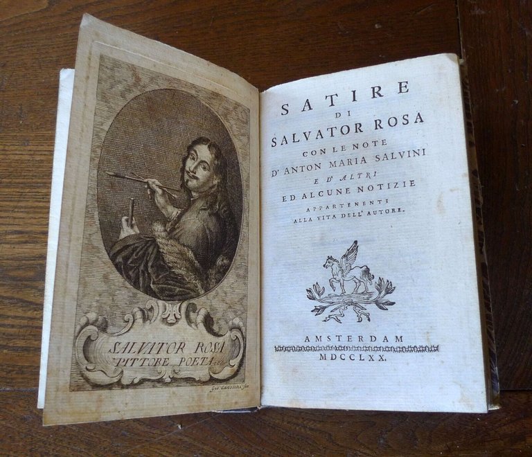 SATIRE DI SALVATOR ROSA,1770 Amsterdam[note di ANTON MARIA SALVINI