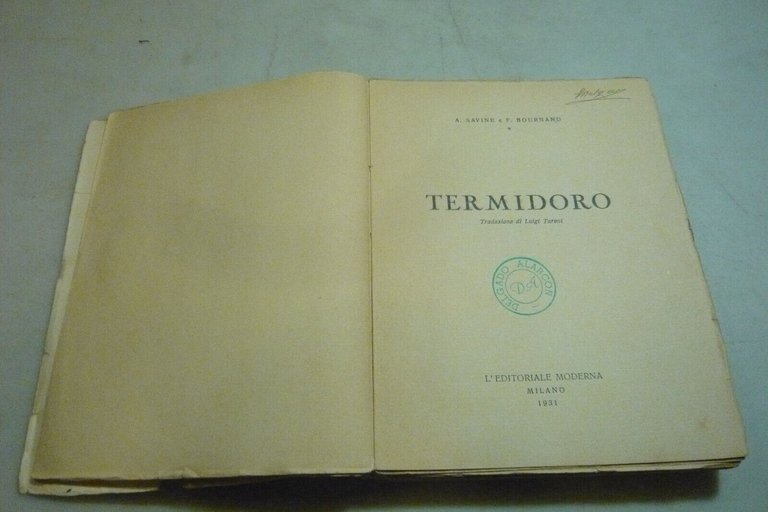 Savine-Bournand,TERMIDORO,Milano,1931[rivoluzione francese